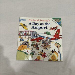 Richard Scarry's A Day at the Airport; Picture- paperback, 9780375812026, Scarry